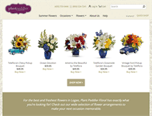 Tablet Screenshot of plantpeddlerfloral.com